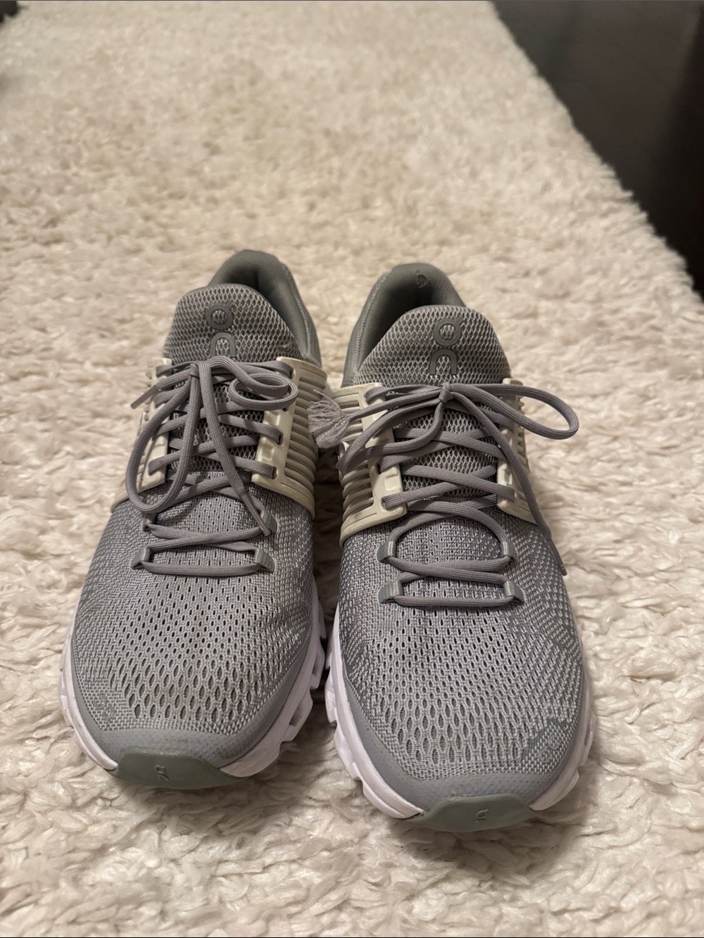 On Cloud gray sneakers